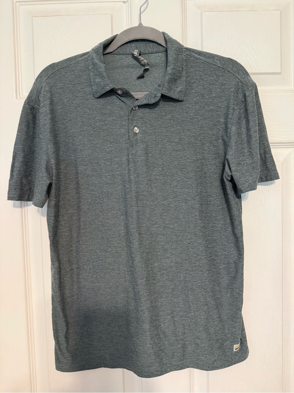 Vuori Heathered Charcoal Polo Shirt